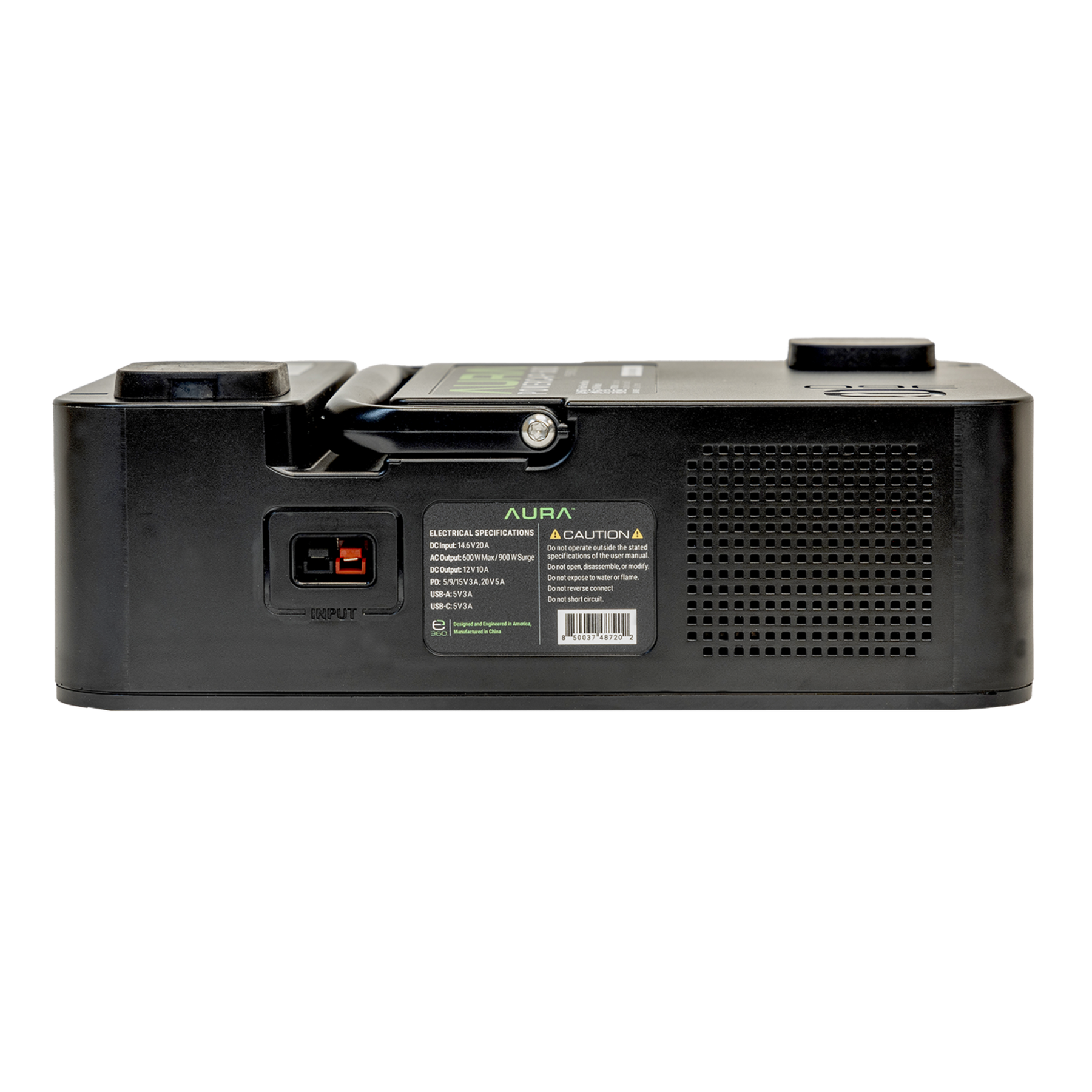 E360 AURA 600W Inverter for 12.8V Group 24 Batteries [A]