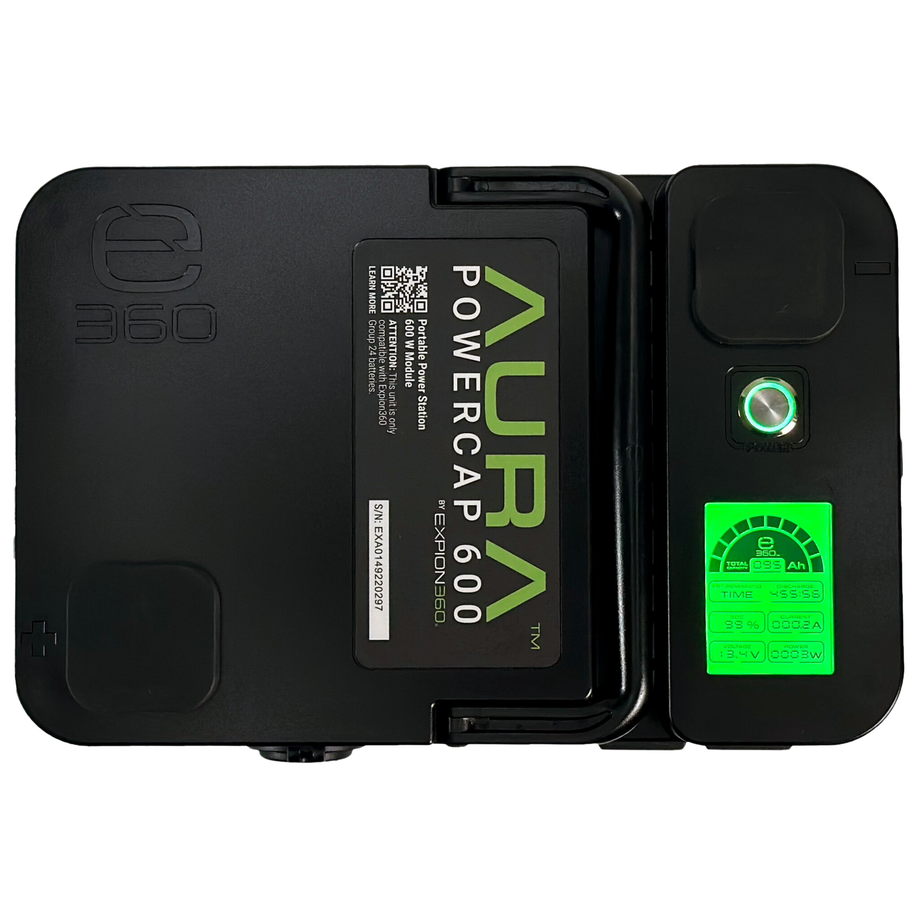 E360 AURA 600W Inverter for 12.8V Group 24 Batteries [A]