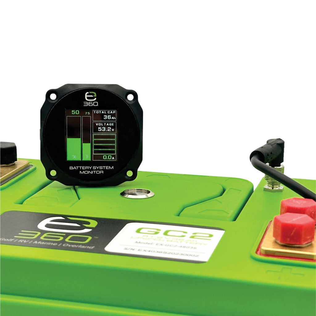 E360 51.2V GC2 Lithium Battery Monitor. LCD Display with 3M Cable [A]