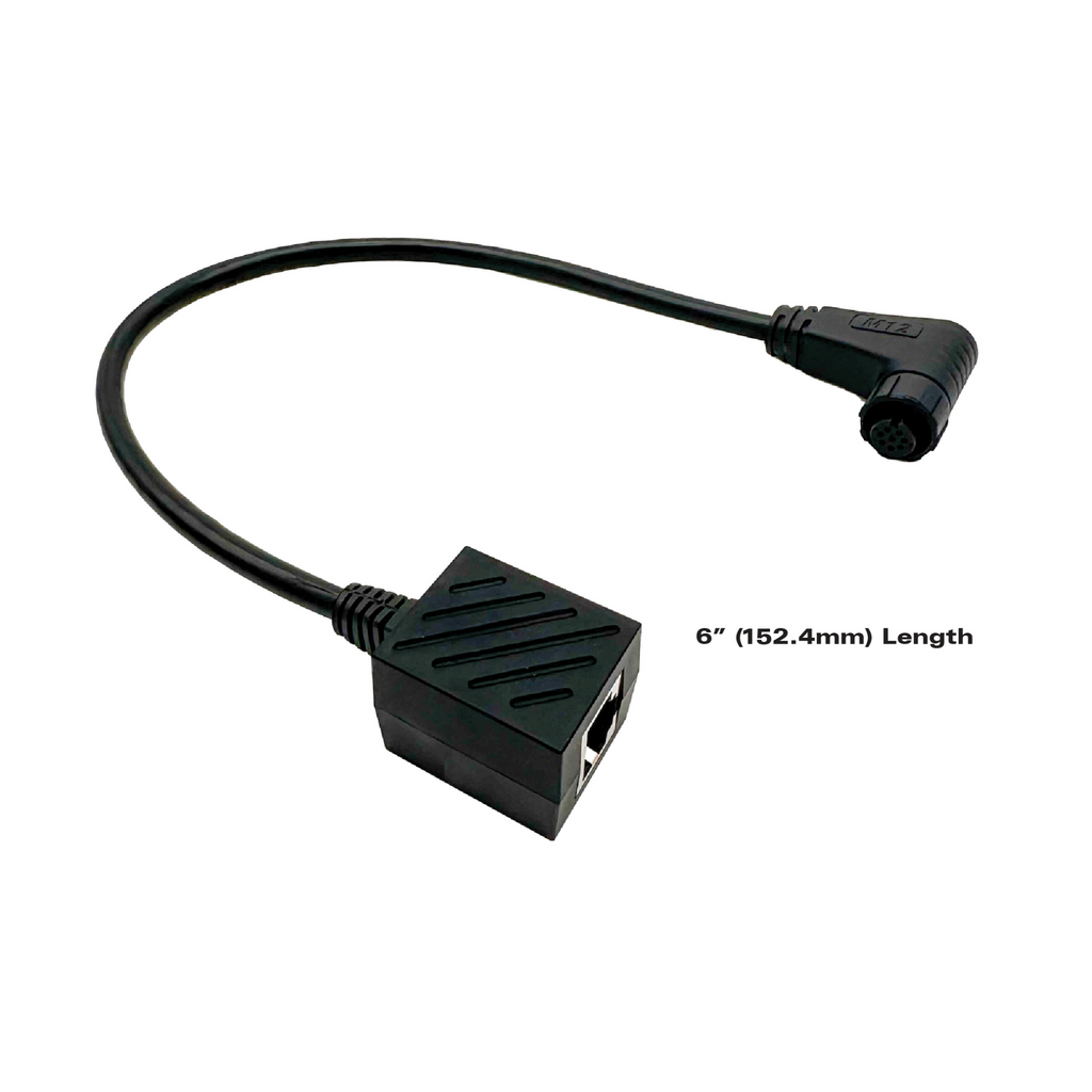 E360 12.8V GC2 CAN Bus to Victron Communication Adapter Cable: 300mm M8 Connector to RJ45 Jack [A]