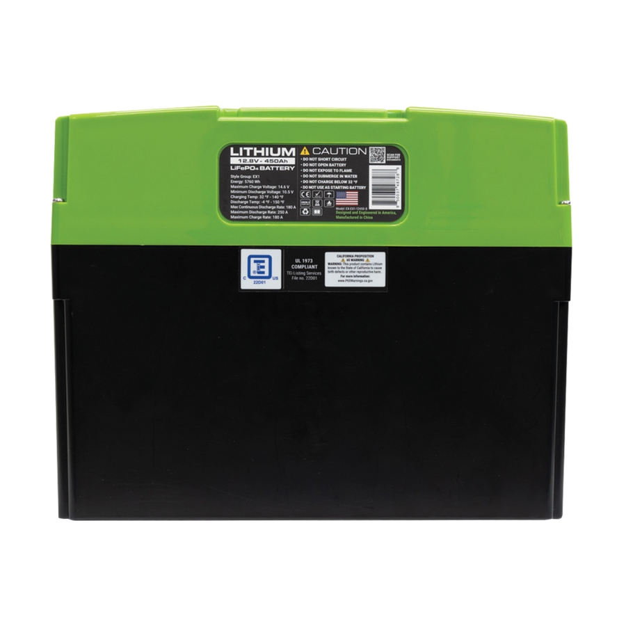 E360 12.8V 450Ah LiFePO4 Deep Cycle Battery with Bluetooth. [A]