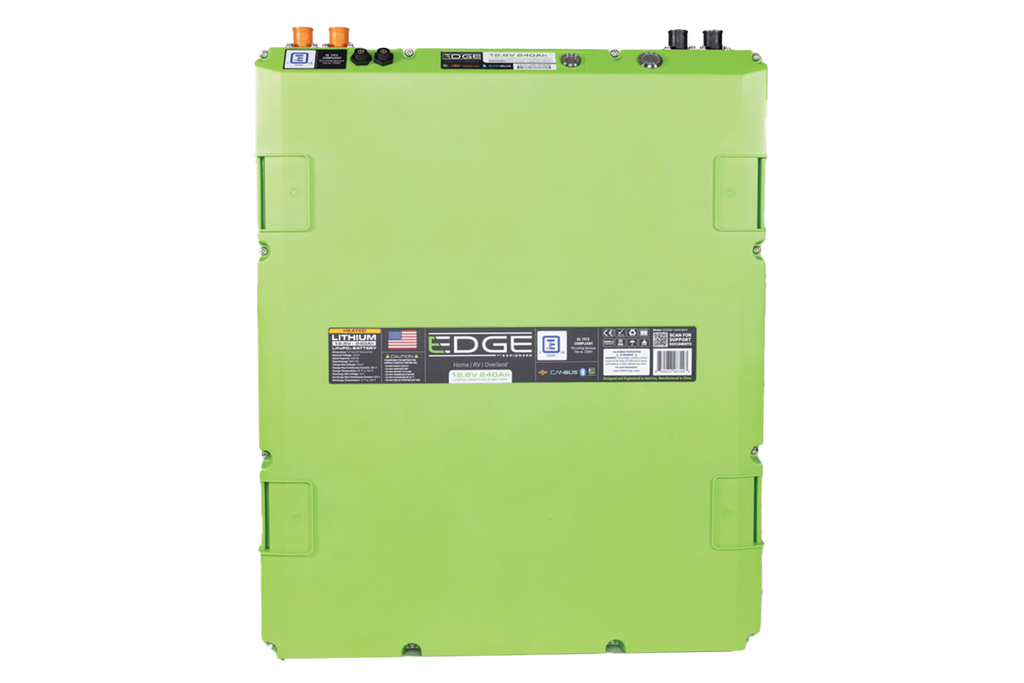 E360 12.8V 240Ah Edge LiFePO4 Deep Cycle Battery. Includes Bluetooth, CANBus, and VHC Internal Heating. [A]