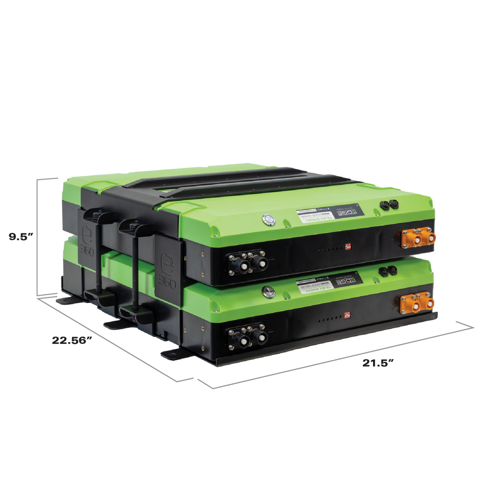 E360 EX2 2-Battery Tie Down Add-On Kit. Compatible with EX2 Edge series batteries. An EX2 base mounting kit is required for any Add-On kit. [A]