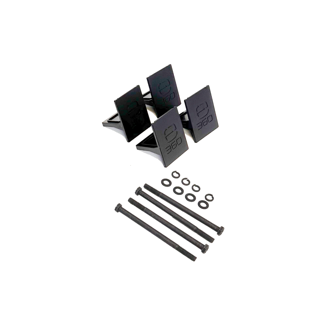 E360 EX2 2-Battery Tie Down Add-On Kit. Compatible with EX2 Edge series batteries. An EX2 base mounting kit is required for any Add-On kit. [A]
