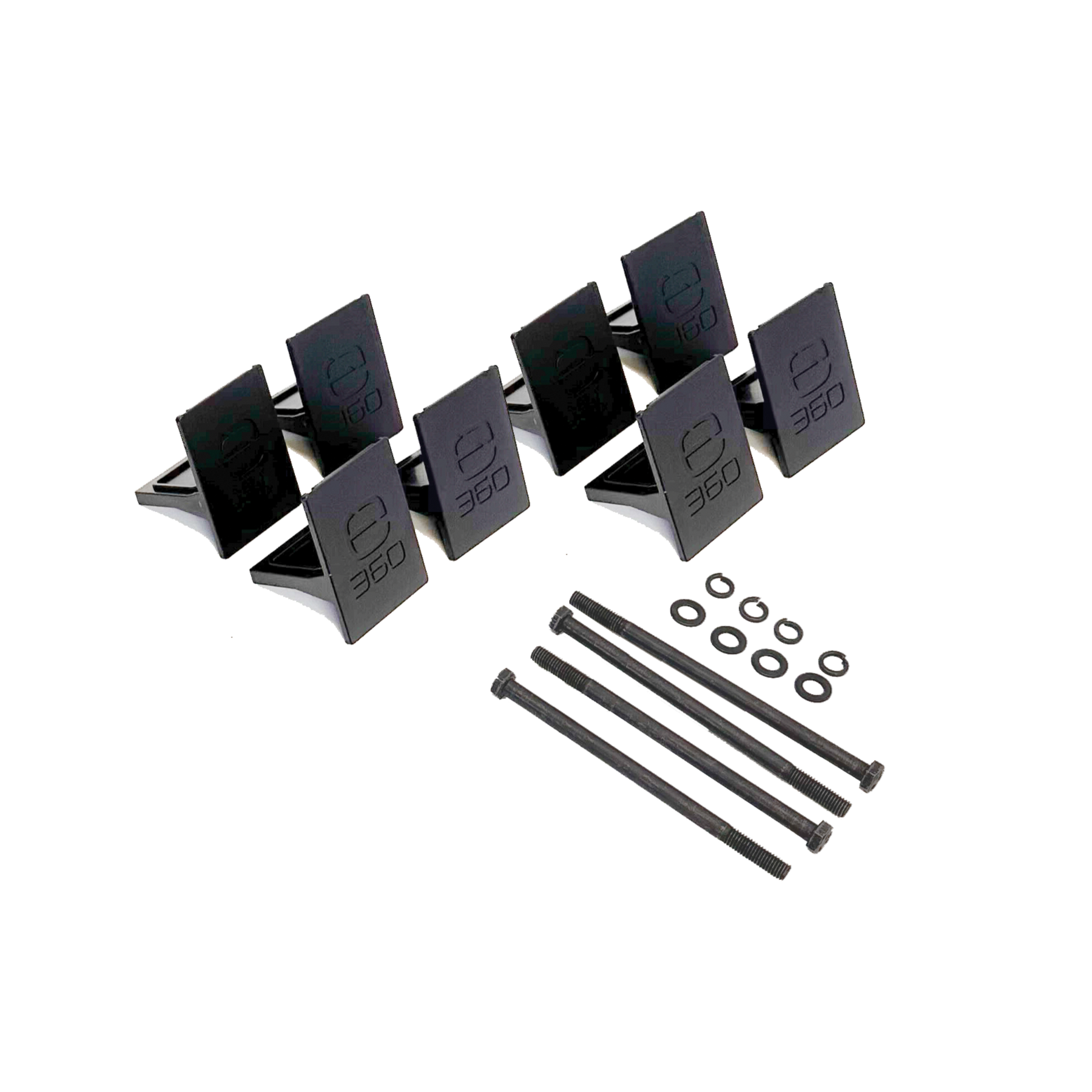E360 EX2 3-Battery Tie Down Add-On Kit. Compatible with EX2 Edge series batteries. An EX2 base mounting kit is required for any Add-On kit. [A]