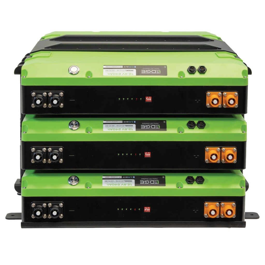 E360 EX2 3-Battery Tie Down Add-On Kit. Compatible with EX2 Edge series batteries. An EX2 base mounting kit is required for any Add-On kit. [A]