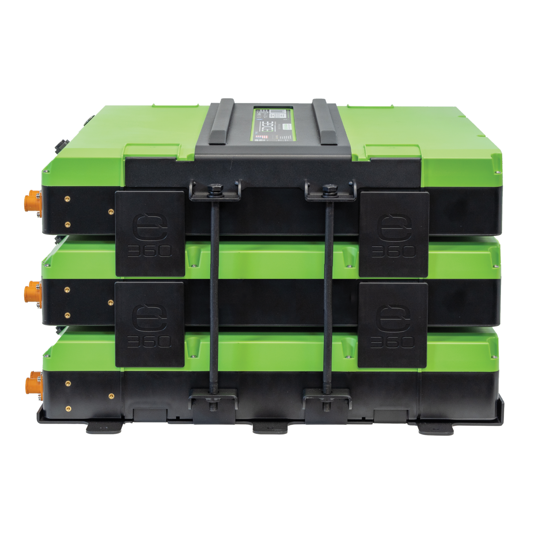 E360 EX2 3-Battery Tie Down Add-On Kit. Compatible with EX2 Edge series batteries. An EX2 base mounting kit is required for any Add-On kit. [A]