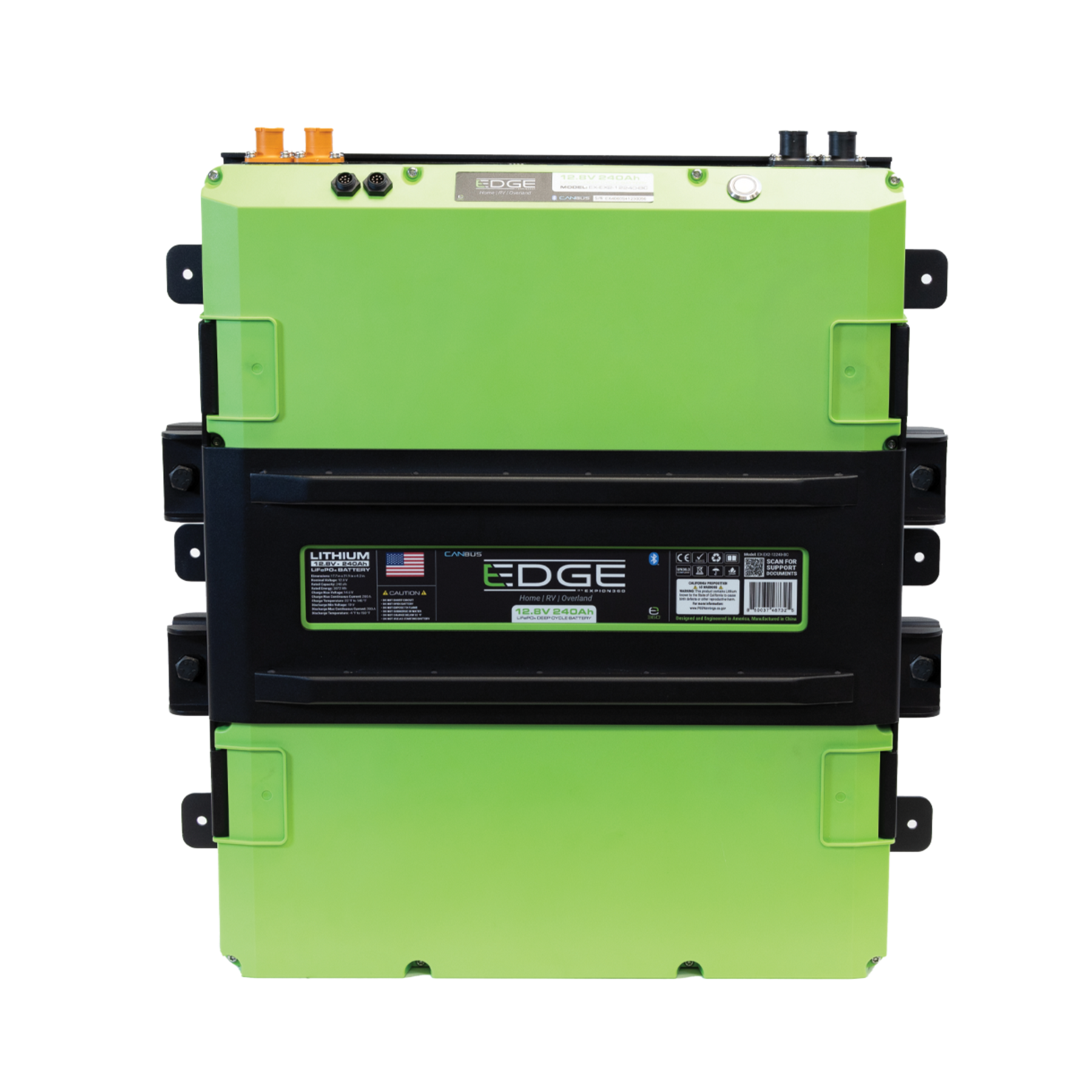 E360 EX2 Base Tie Down System. Compatible with EX2 Edge series batteries. For multiple battery installations, use this base kit along with the appropriate add-on kit. [A]