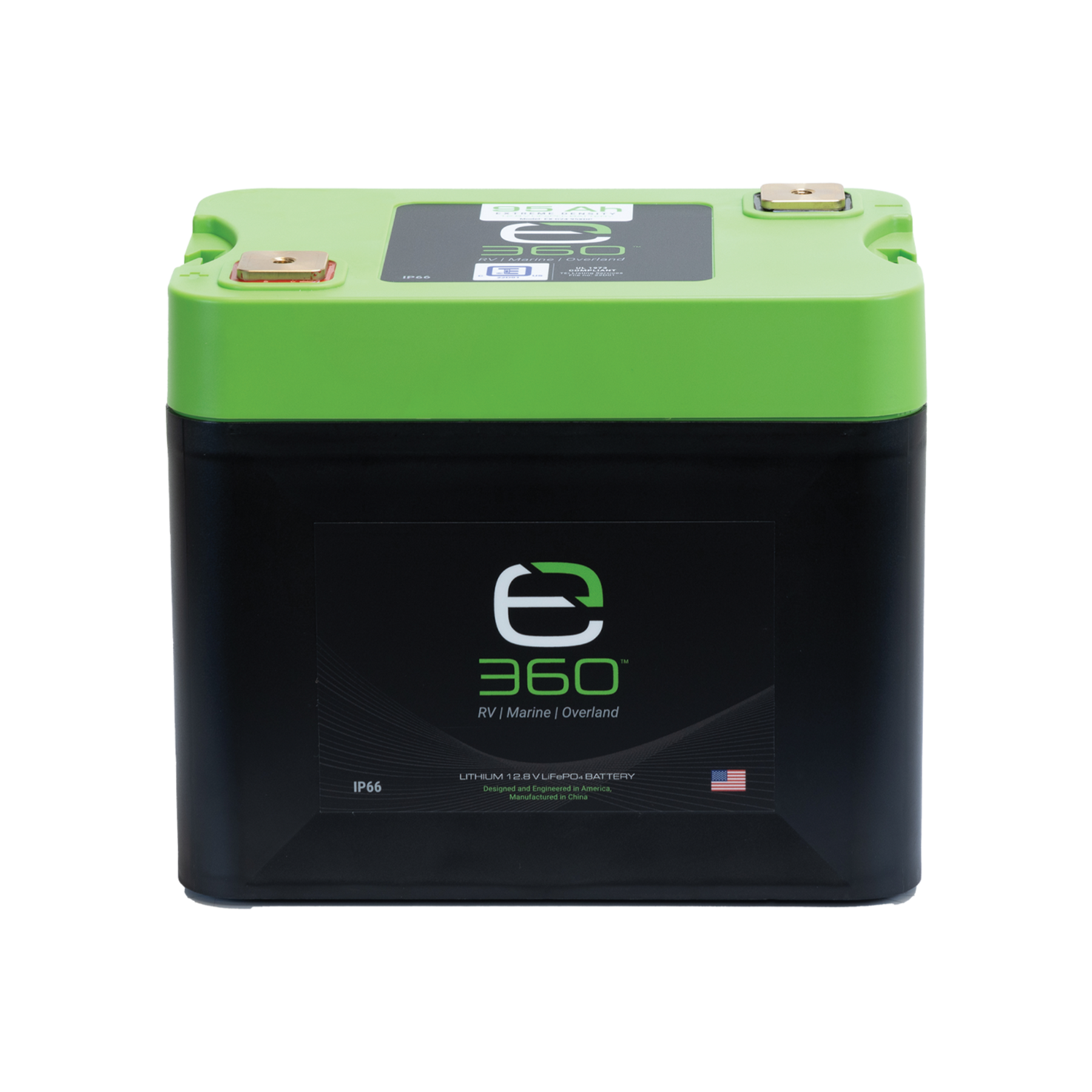 E360 12.8V 95Ah G24 Extreme-Density LiFePO4 Deep Cycle Battery [A]