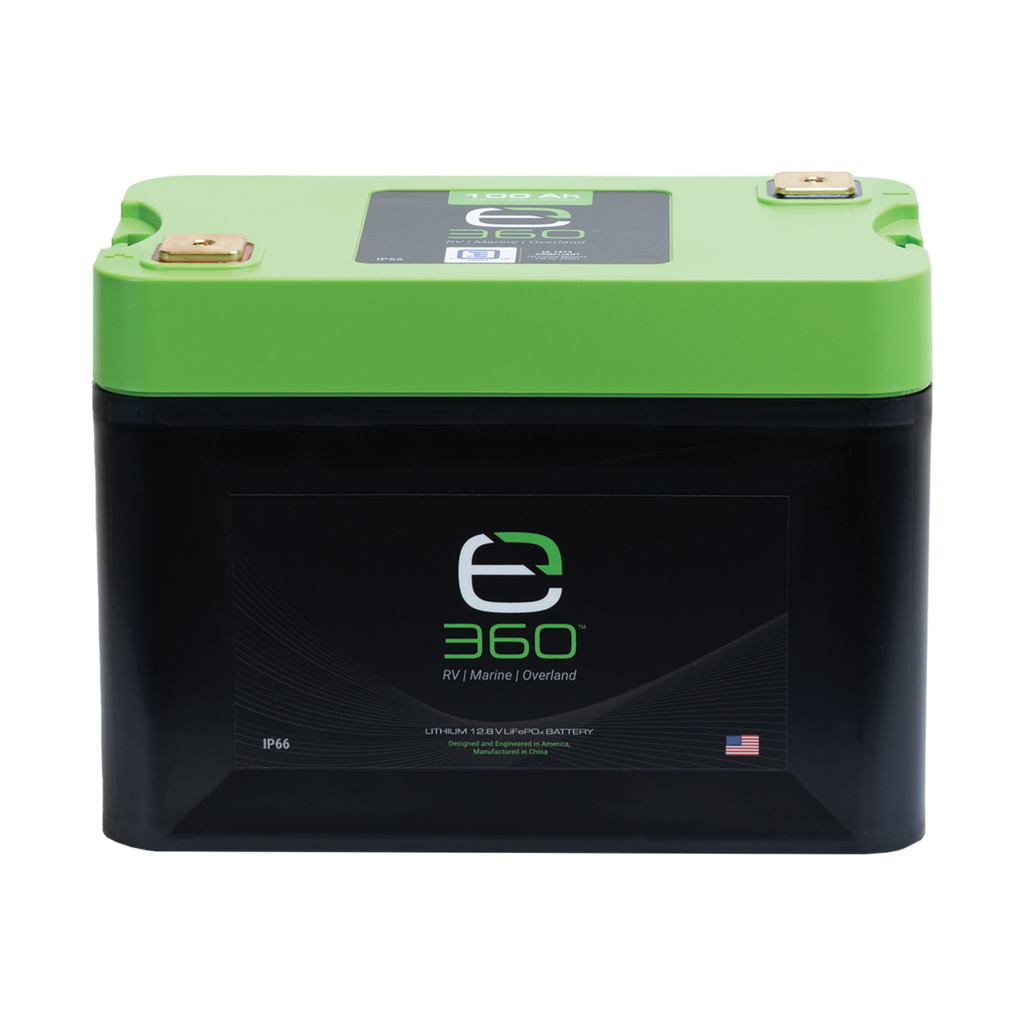 E360 12.8V 102Ah G27 High-Density LiFePO4 Deep Cycle Battery [A]