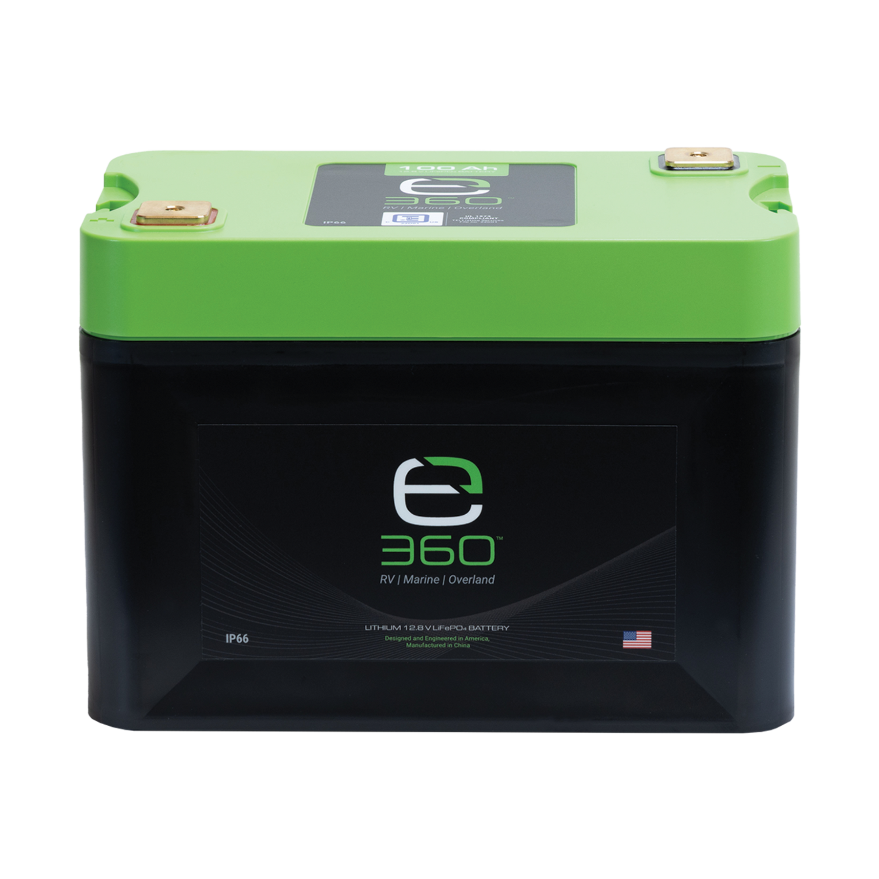 E360 12.8V 102Ah G27 High-Density LiFePO4 Deep Cycle Battery [A]