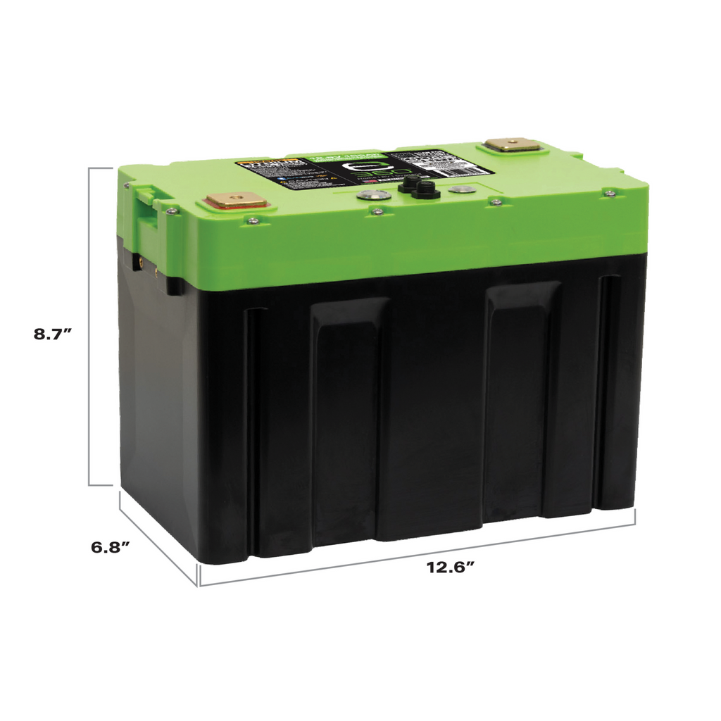 E360 Group 27 12V 102Ah Deep Cycle LiFePO4 Battery with Bluetooth, CAN Bus, and VHC (Vertical Heat Conduction) Internal Heating. [A]