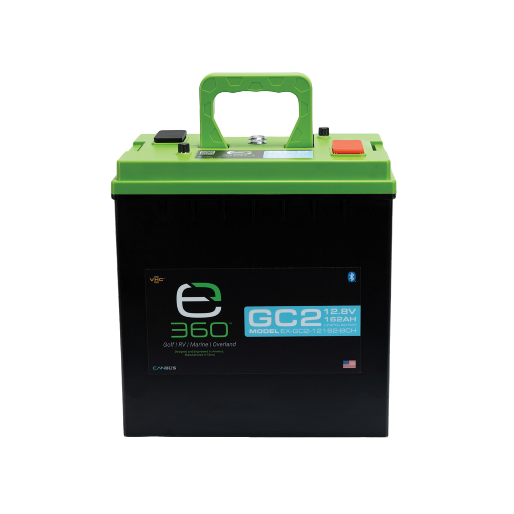 E360 12.8V 162Ah GC2 LiFePO4 Deep Cycle Battery. Bluetooth, CAN Bus, and VHC (Vertical Heat Conduction) Internal Heating. [A]