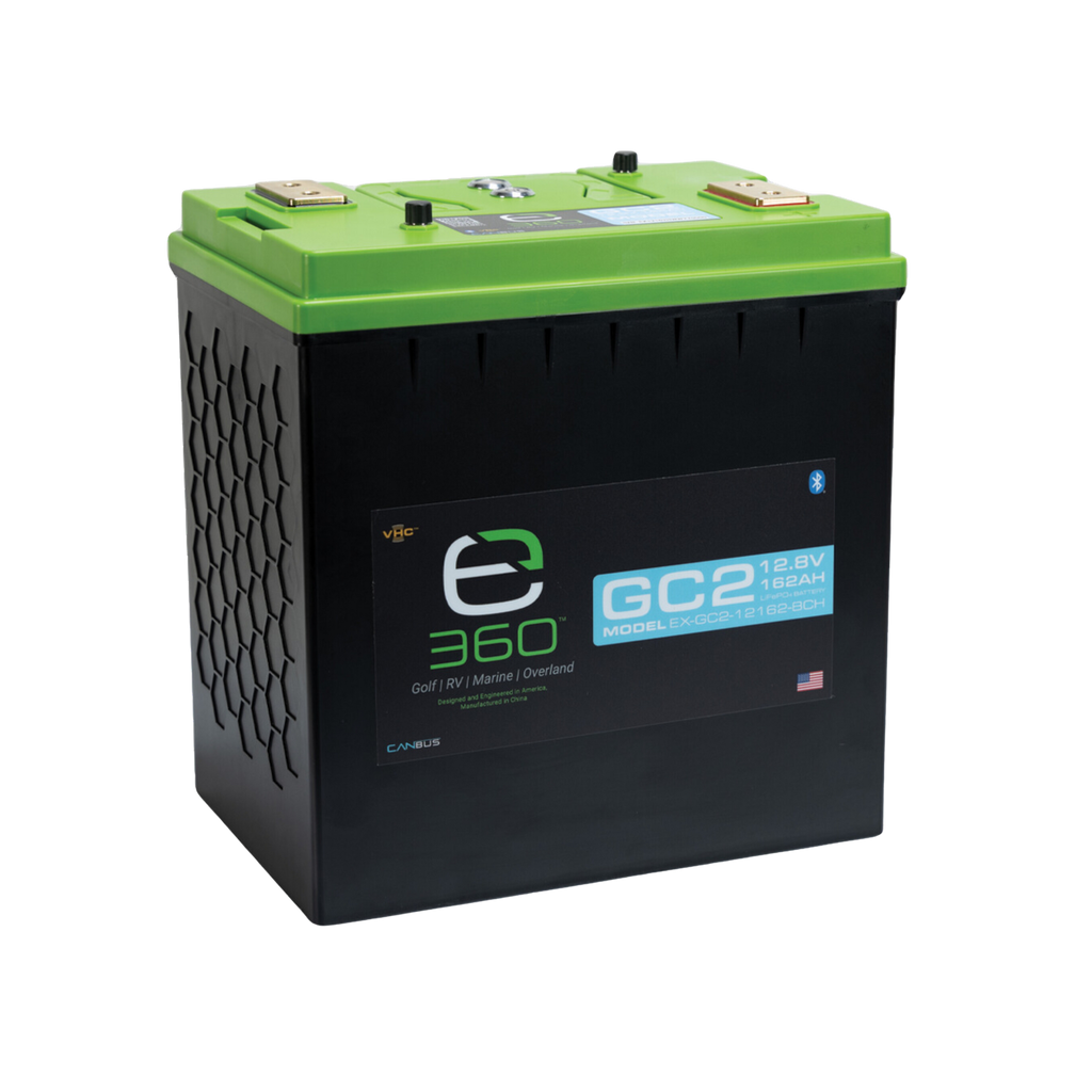 E360 12.8V 162Ah GC2 LiFePO4 Deep Cycle Battery. Bluetooth, CAN Bus, and VHC (Vertical Heat Conduction) Internal Heating. [A]