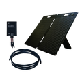 Portable Power Bundle. 120W Portable Solar Panel, 10A Solar Controller, and 8' SAE Adapter Cable: [A]