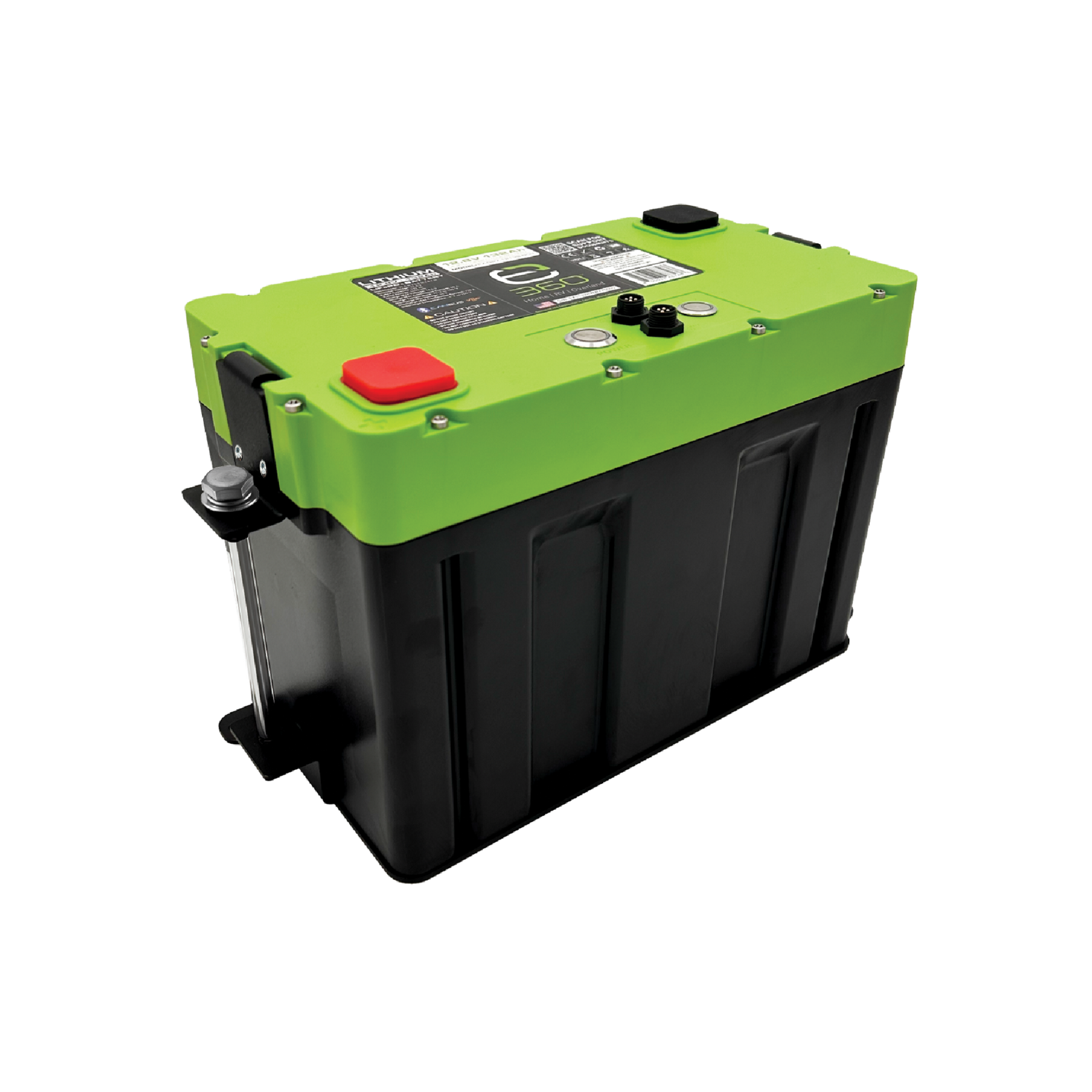 E360 G27 Single Tie Down System. Compatible with E360 Group 27 VHC heated batteries. [A]
