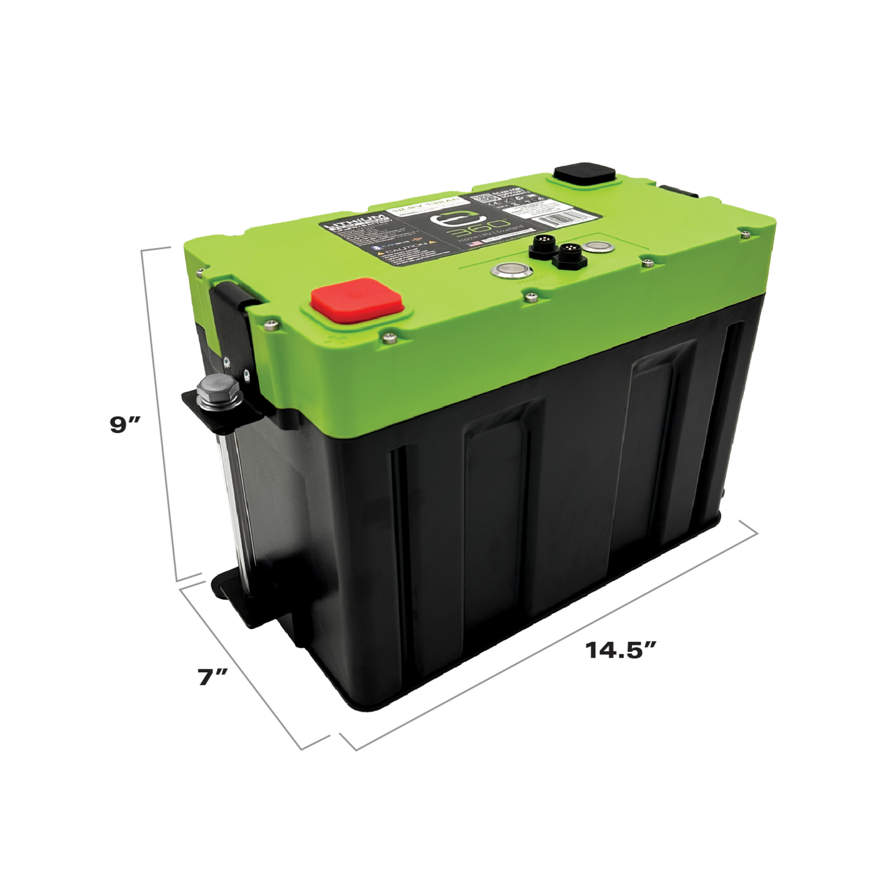 E360 G27 Single Tie Down System. Compatible with E360 Group 27 VHC heated batteries. [A]