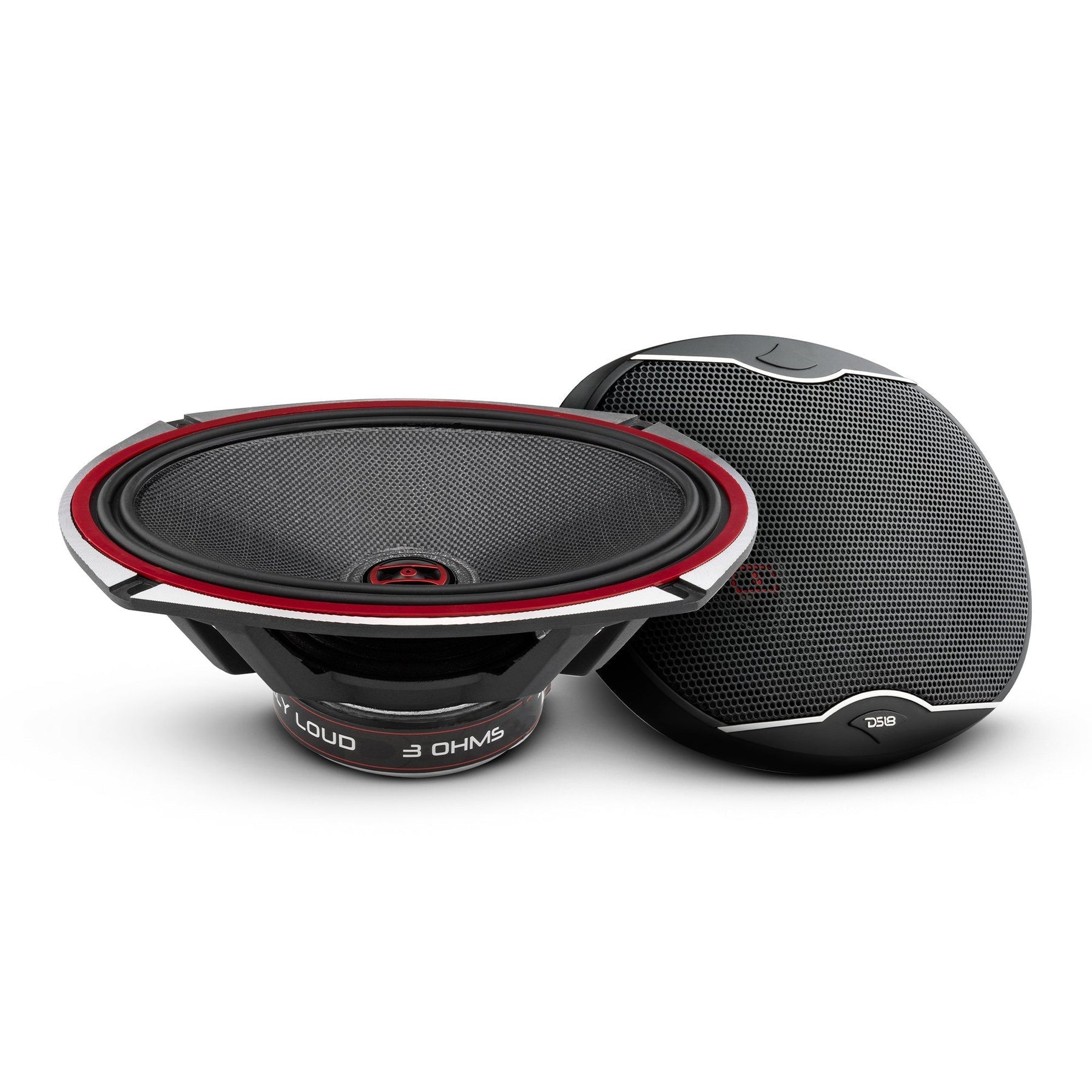 DS18 2012-2021 RAM 3500 Crew and Quad Cab Front and Back Doors Speakers Best Upgrade/Replacement Package 1800 Watts