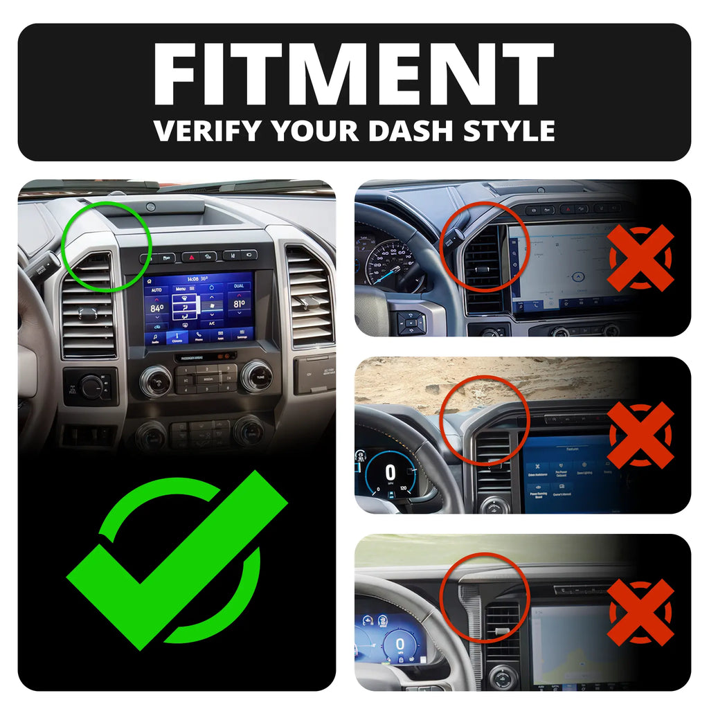 ‘15-‘20 Ford F-150, ‘17-‘22 Super Duty, ‘18-‘21 Expedition Tackform Assault Track Picatinny Dash Bracket