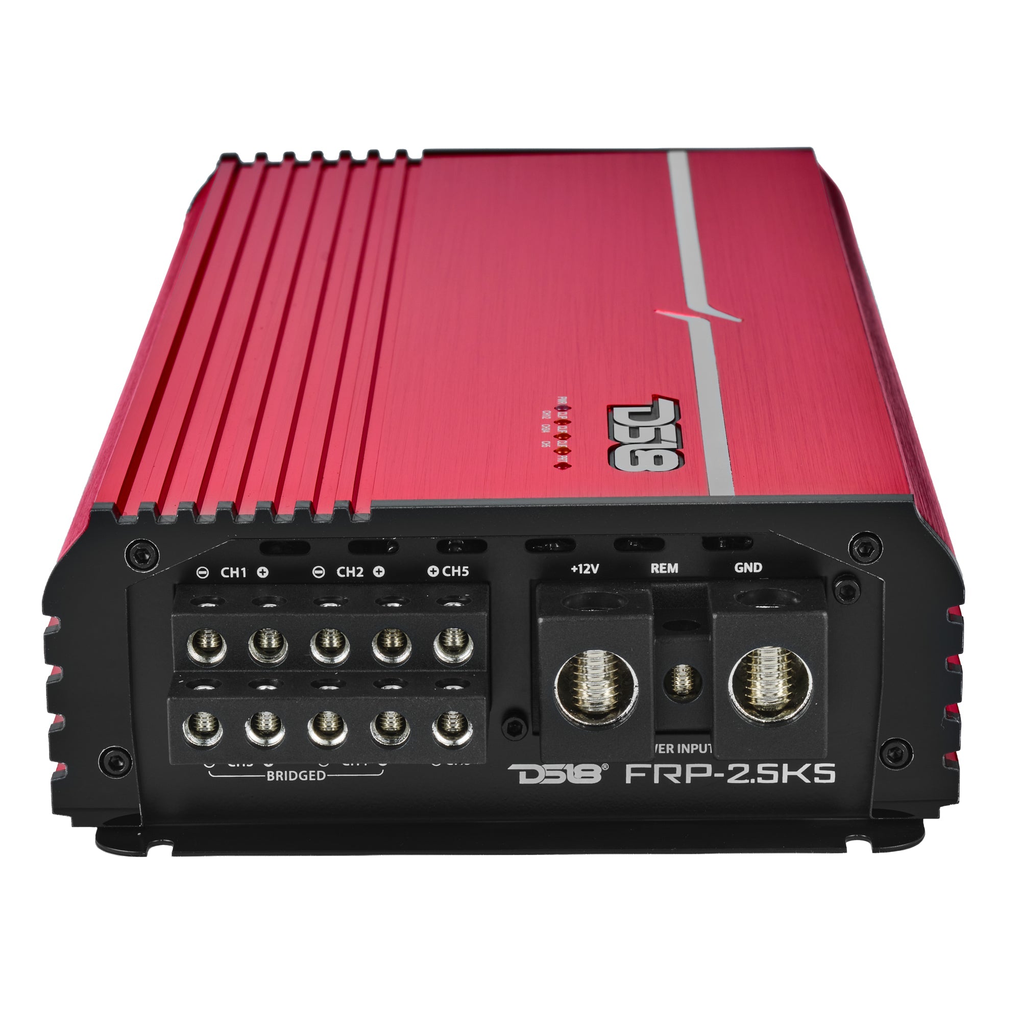 FRP Compact Full-Range Class D 5-Channel Amplifier – 250W x 4 + 1,200W Subwoofer Output