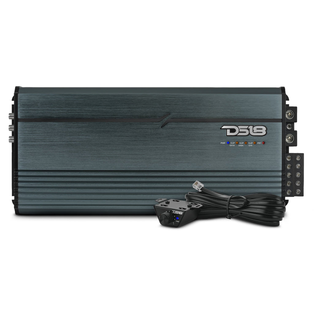FRP Compact Full-Range Class D 5-Channel Amplifier – 250W x 4 + 1,200W Subwoofer Output
