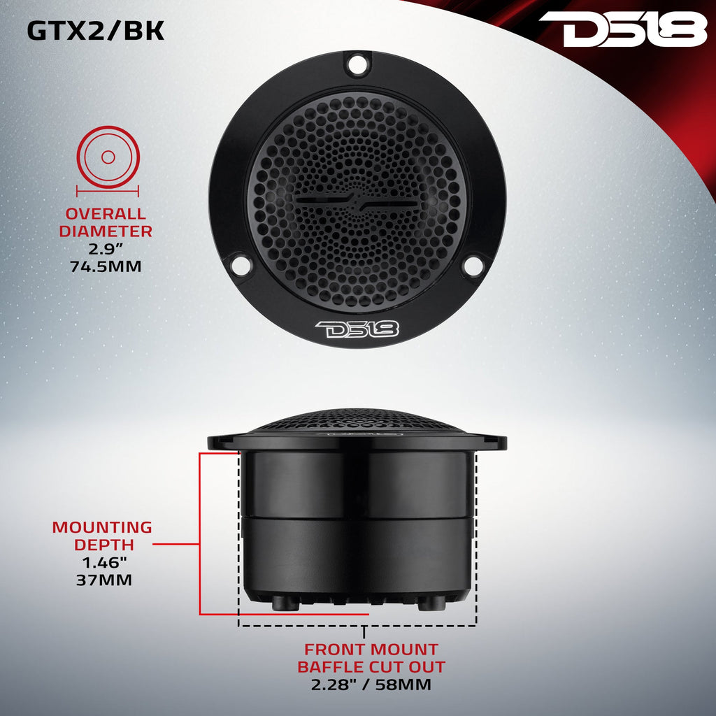 3” Super Bullet Tweeter with 1” Titanium Voice Coil and Neodymium Magnet | 120W RMS 4-Ohm