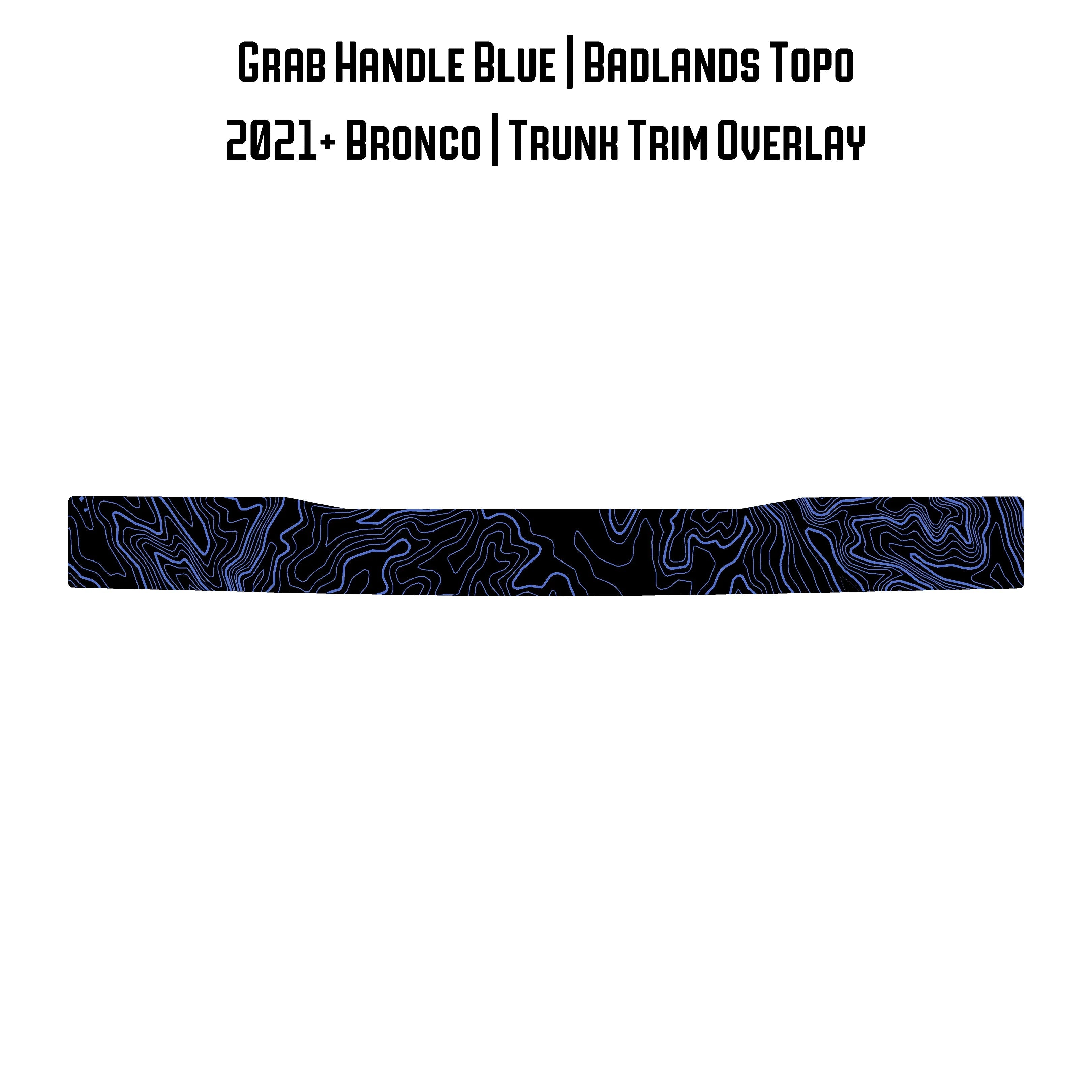 Topo Trunk Trim Overlay / Protector - 2021+ Bronco