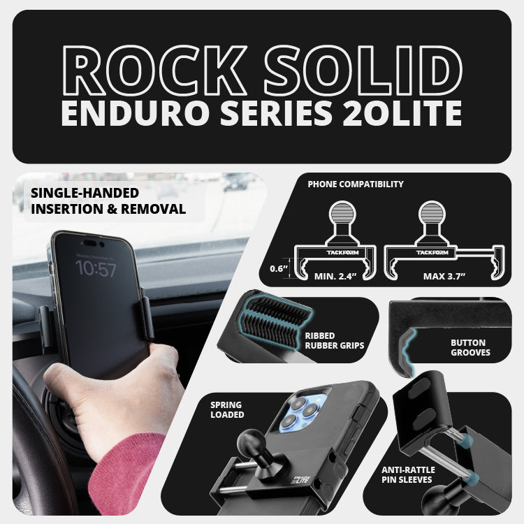 2016-2023 Toyota Tacoma & 2014-2021 Tundra LINK™ Vent Mount Bracket With 20LITE Phone Holder | Choose Your Arm Length