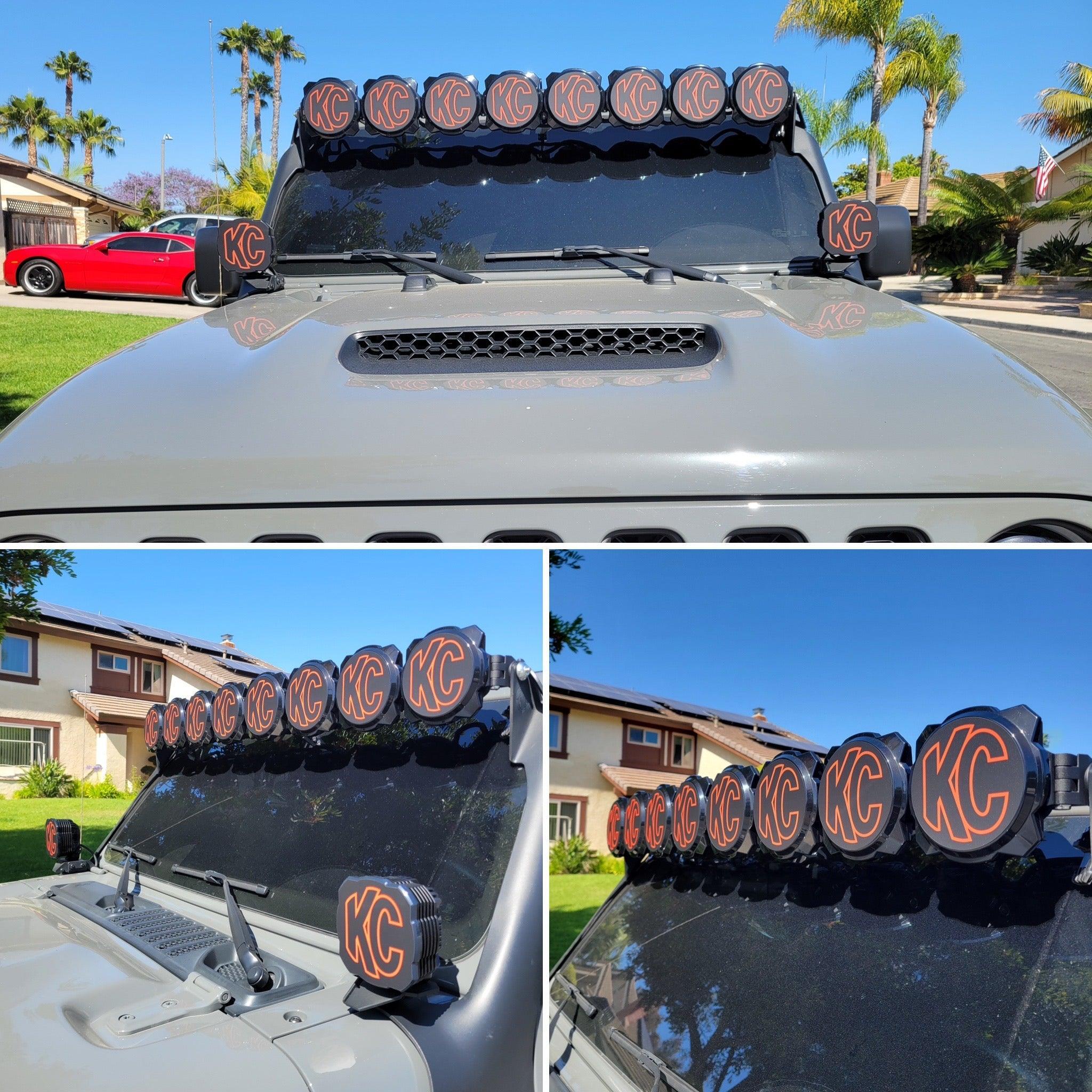 KC HiLITES Pro6 / Titan Gravity Light Cover Overlays - Universal
