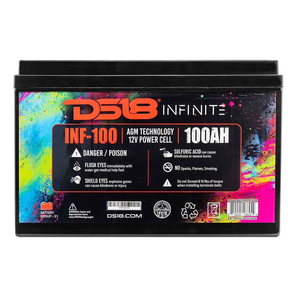 INFINITE 100 AH AGM Power Cell 12 Volt Battery