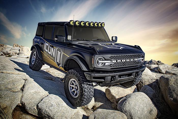 ICON 2021-2023 Ford Bronco, Hoss 1.0 Pkg, Front, 1.375-3 inch Lift, 2.5 EXP Series Coilover