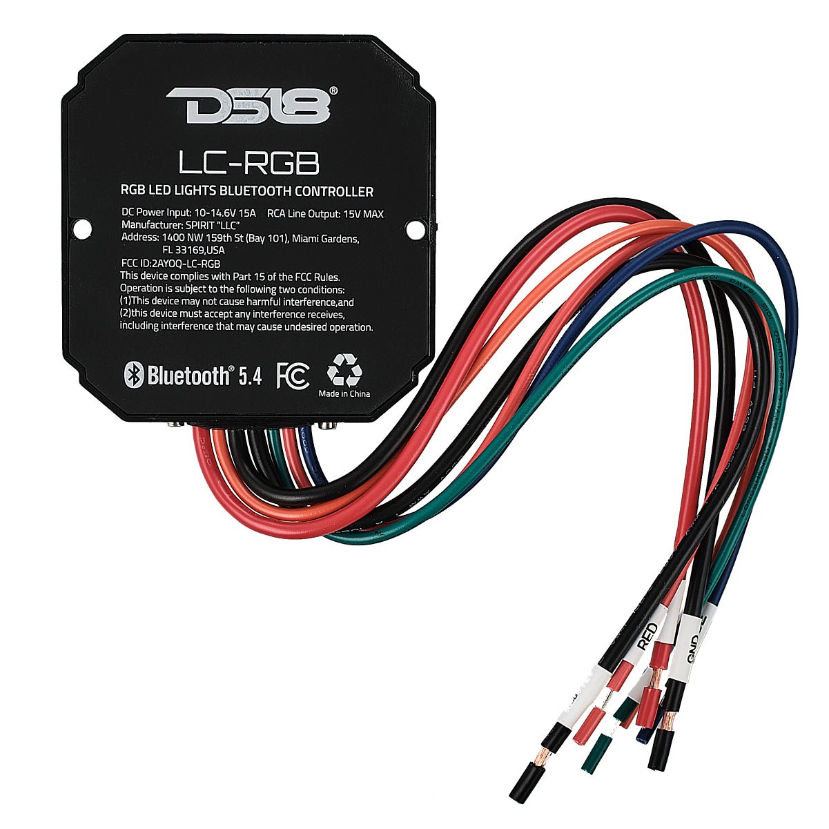 RGB-LED Lights Bluetooth 5.4 Controller | Water-Resistant IP66
