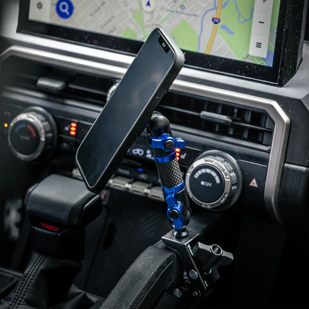 2024+ Toyota Tacoma & 2025+ Toyota 4Runner Passenger Side Grab Handle Mount with CB Radio Microphone Holder Holder