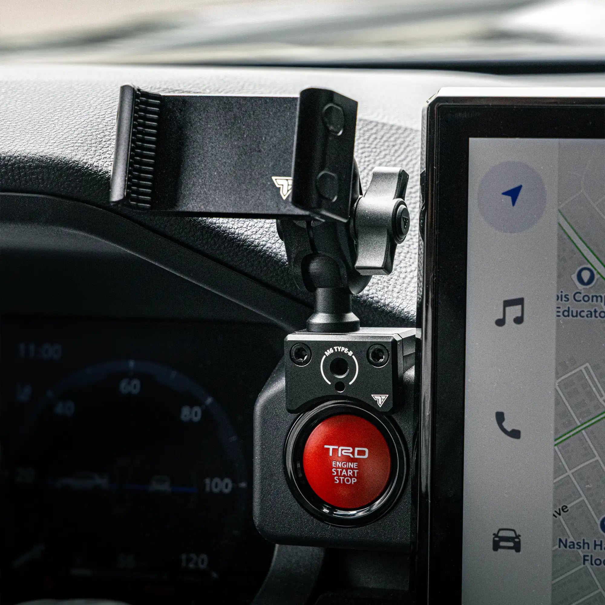 2024+ Toyota Tacoma (8" & 14" Screen) & 2025+ Toyota 4Runner LINK™ Dash Clip with 20LITE Universal Phone Holder