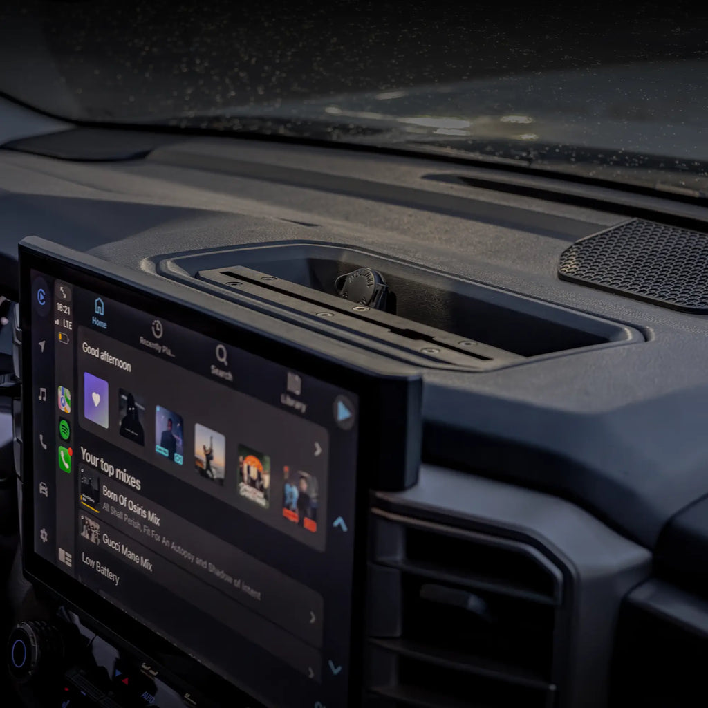 2022+ Toyota Tundra & 2023+ Toyota Sequoia Tackform  Slim Track Dash Bracket With MagSafe Phone Mount
