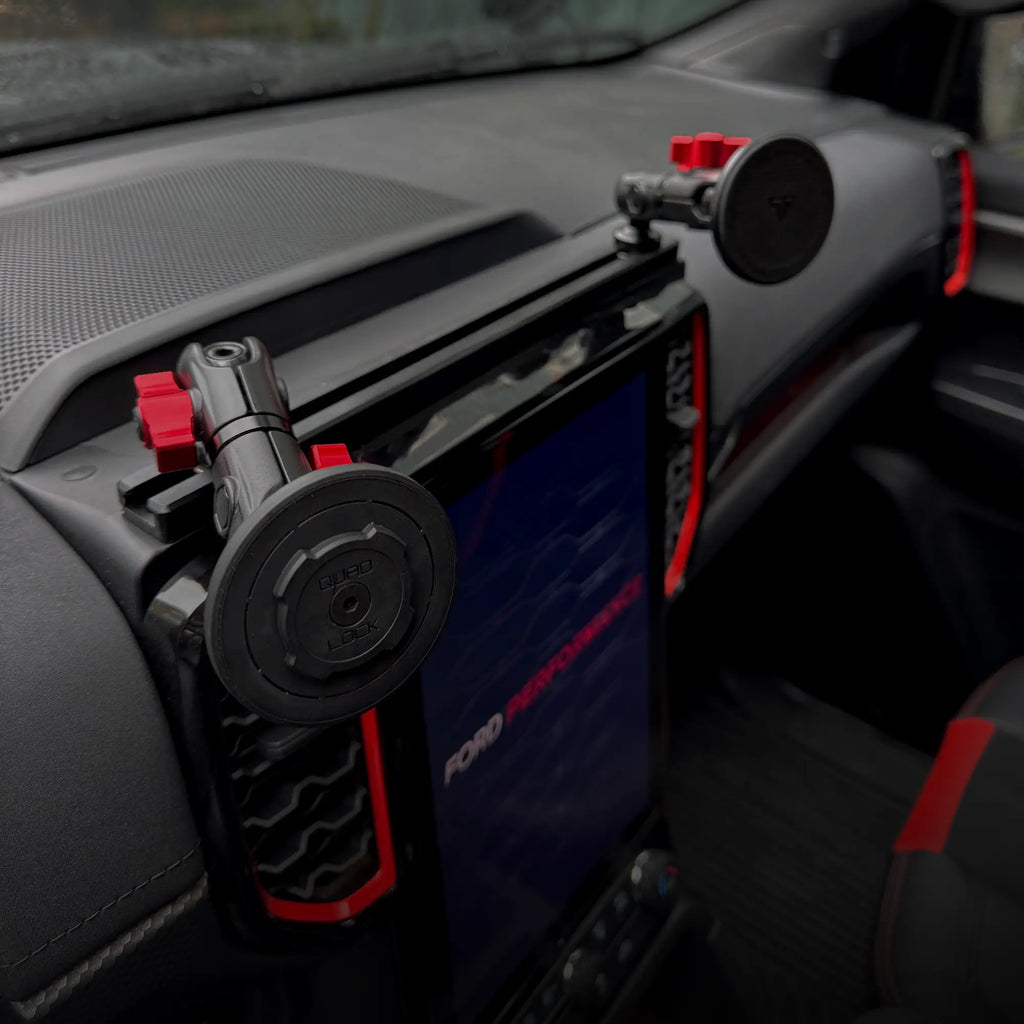 2024+ Ford Ranger Tackform Assault Track Picatinny Dash Bracket With MagSafe Phone Mount