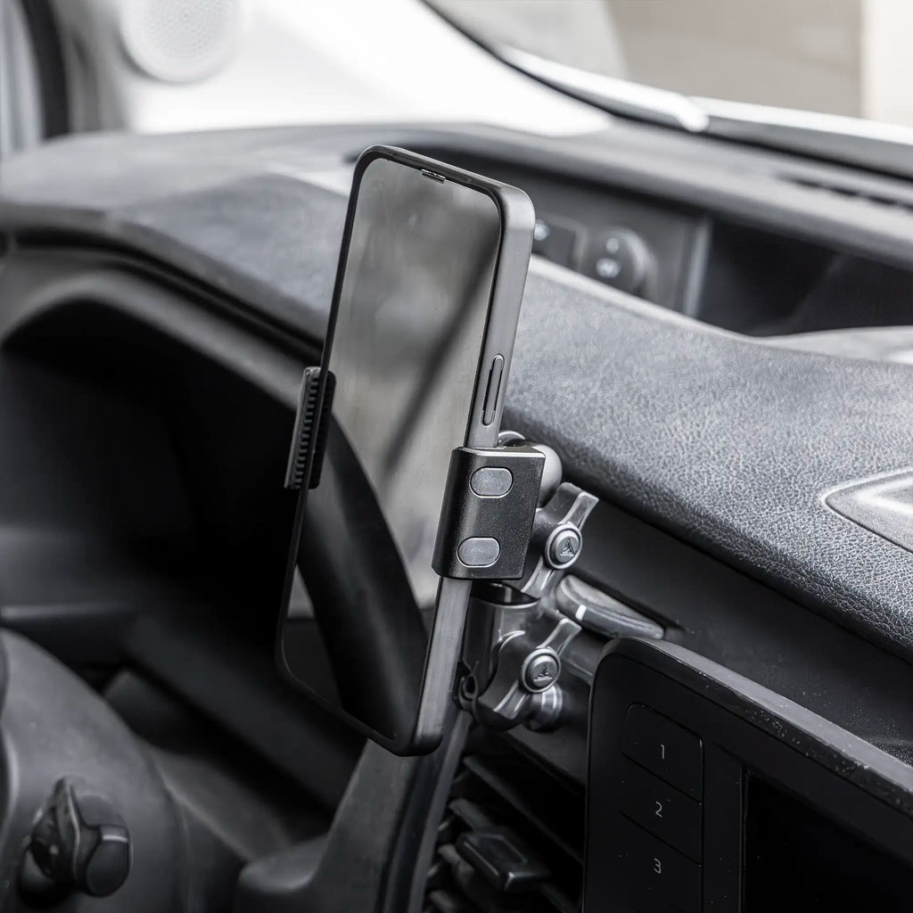 2020+ Ford Transit LINK™ Vent Mount Bracket With Qi2.2/MagSafe Charging and Cooling Phone Holder | 3.5" Arm | (Not Compatible With Transit Connect)