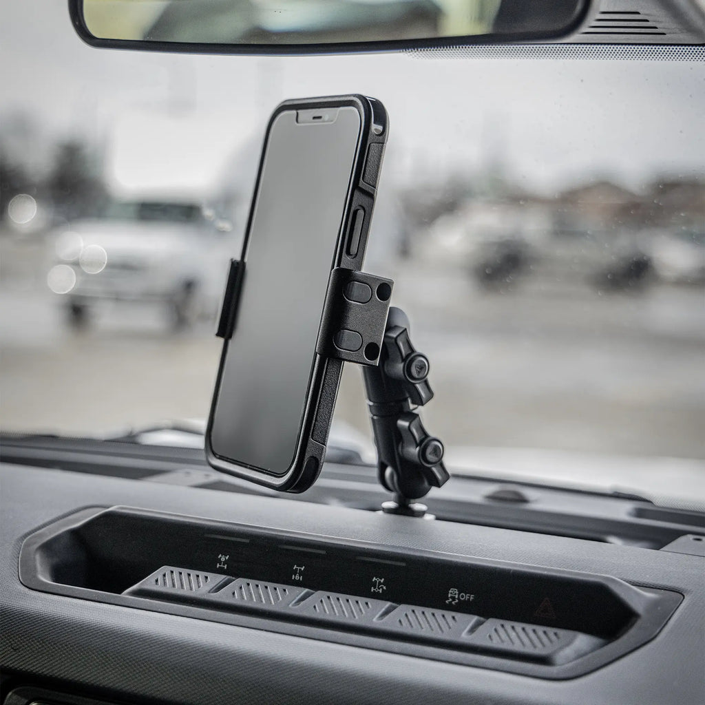 LINK™ MagSafe Charging Phone Mount | Accessory Ready Dash and Grab Handle Compatible | 2021+ Ford Bronco | 3.5" Arm