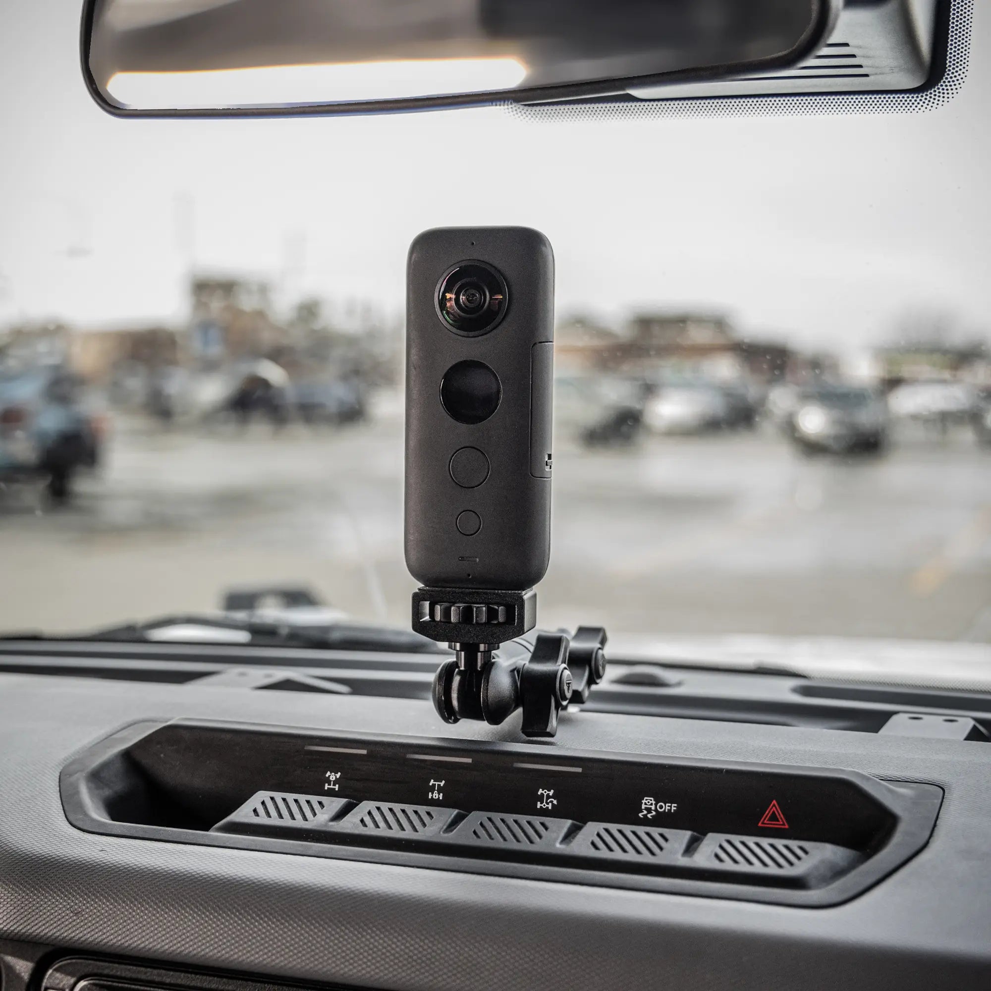 LINK™ Camera Mount | Accessory Ready Dash and Grab Handle Compatible | 2021+ Ford Bronco | 3.5" Arm