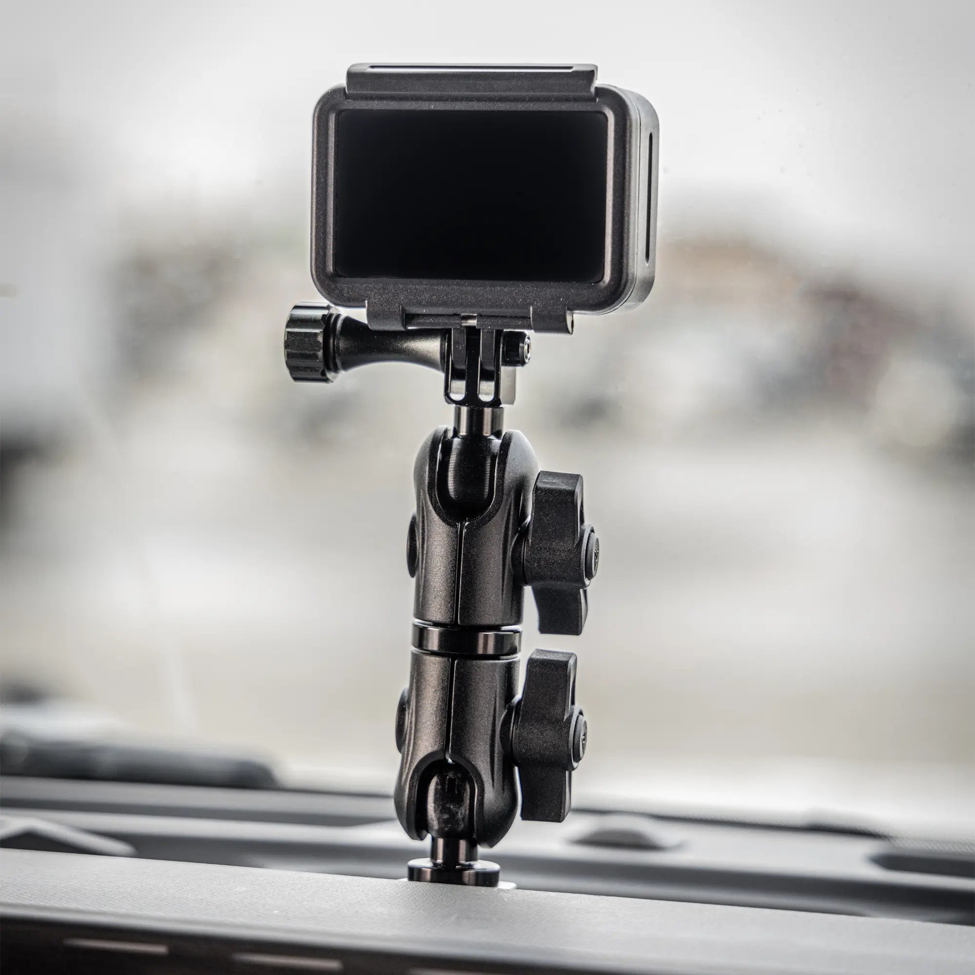 LINK™ GoPro Mount | Accessory Ready Dash and Grab Handle Compatible | 2021+ Ford Bronco | 3.5" Arm