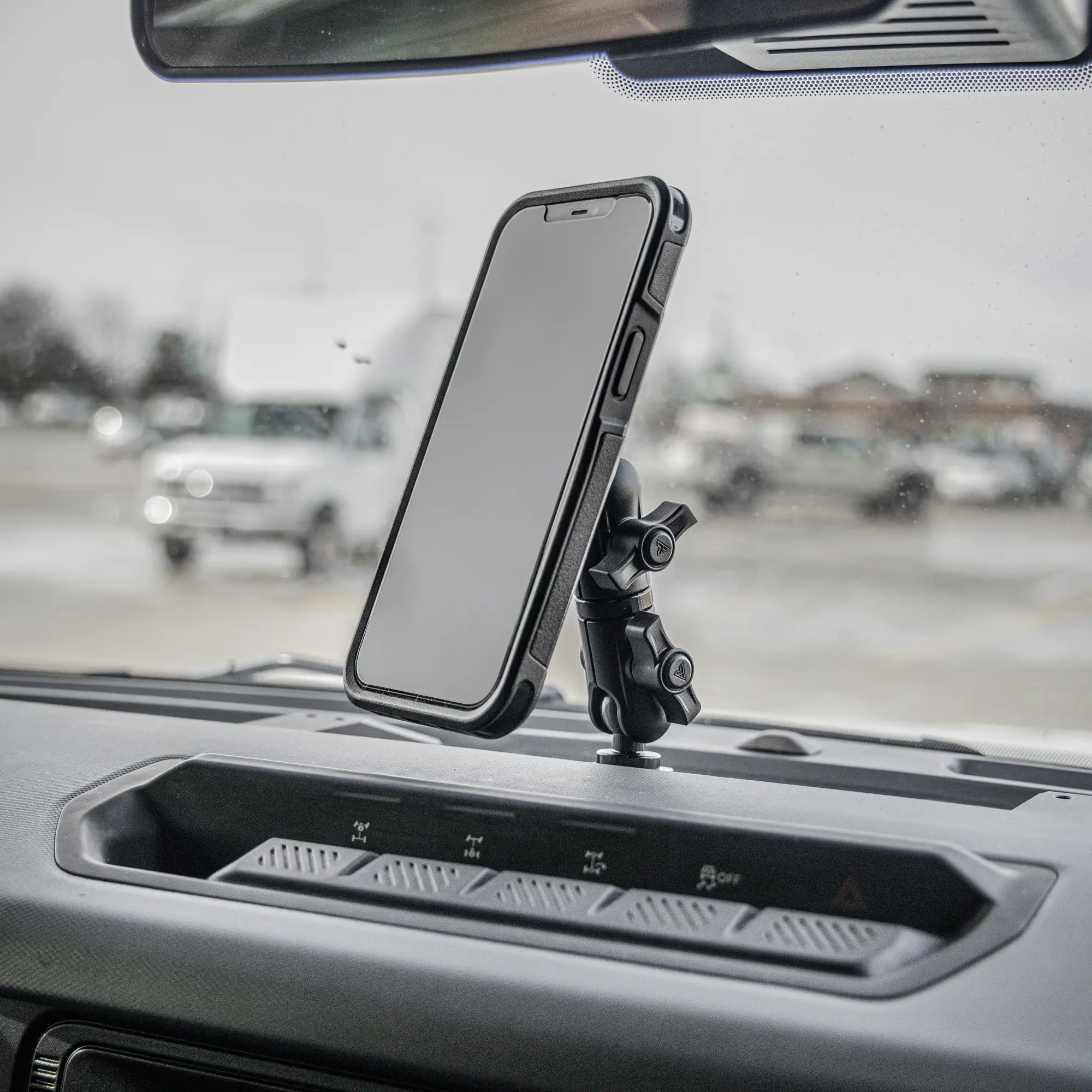 LINK™ MagSafe Phone Mount | Accessory Ready Dash and Grab Handle Compatible | 2021+ Ford Bronco | 3.5" Arm
