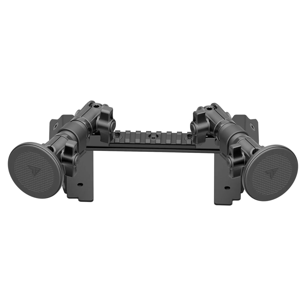 2022 Ford Super Duty (Compatible With 12” Screen ONLY) Tackform Assault Track Picatinny Dash Bracket With Dual MagSafe Phone Mounts