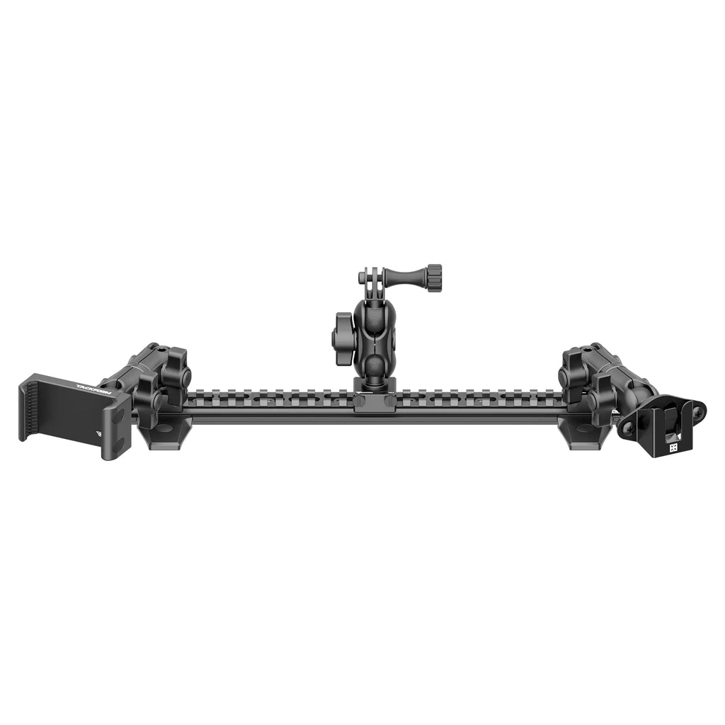 2010-2024 Toyota 4Runner Tackform Assault Track Picatinny Dash Bracket With 20LITE Phone, GoPro/Action Camera, & CB Mic Holder