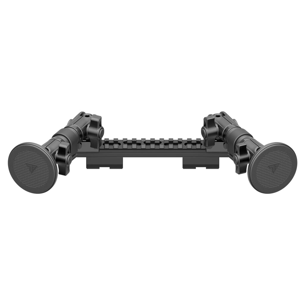 2019-2023 Ford Ranger (WITHOUT Switch Panel) Tackform Assault Track Picatinny Dash Bracket With Dual MagSafe Phone Holders
