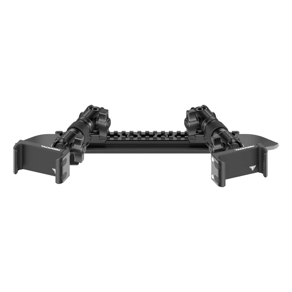 2021+ Ford F-150 (See Compatibility Info For Specific Year/Trim Fitment Details) Tackform Assault Track Picatinny Dash Bracket With Dual 20LITE Phone Mounts