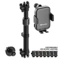 2018-2026 Jeep Wrangler JL/4xe & Gladiator JT LINK™ Console Screw Mount with Qi Wireless Charging Phone Holder & Customizable LED Accent Lighting | 9.5"- 13" Telescoping Arm