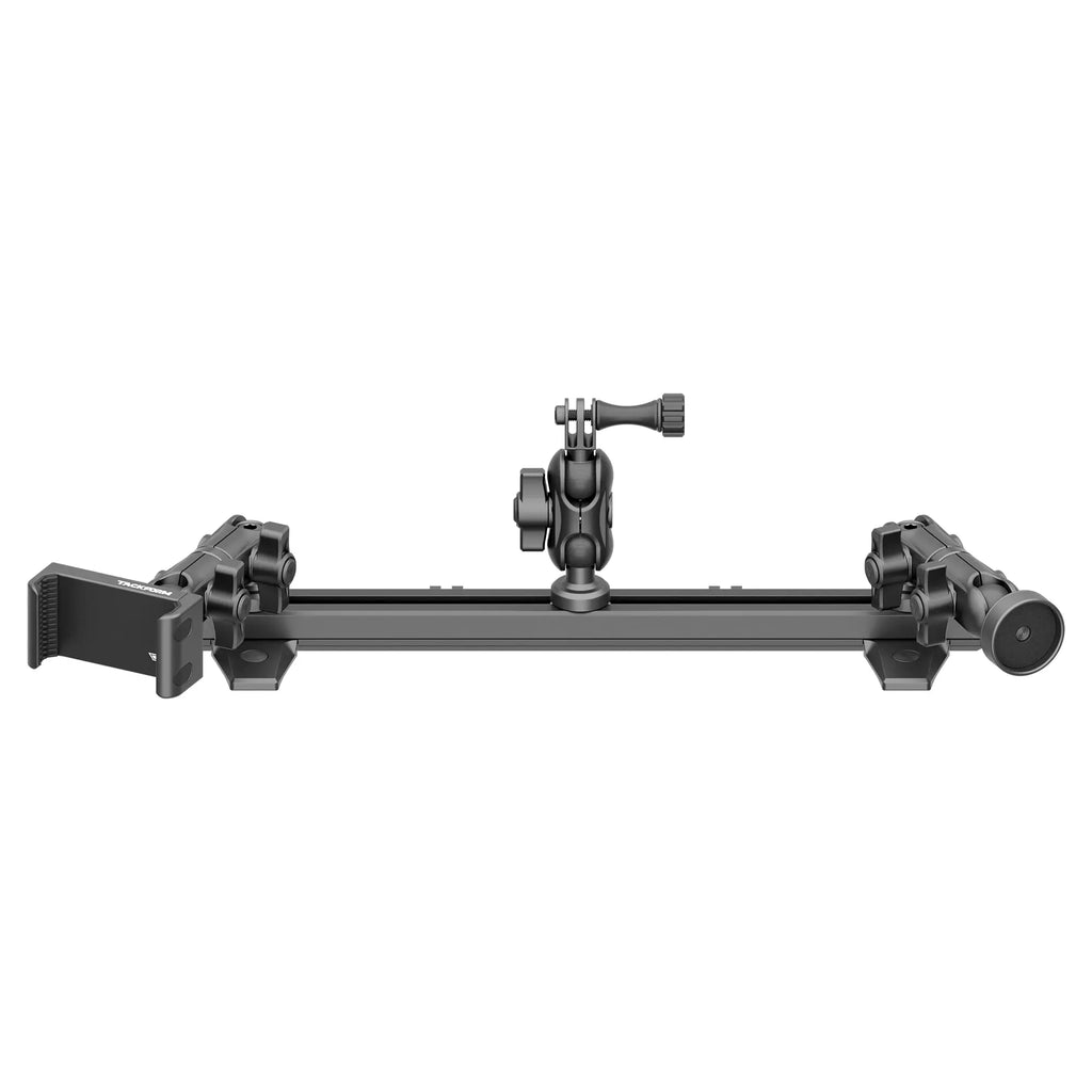 2010-2024 Toyota 4Runner Tackform Slim Track Dash Bracket With 20LITE Phone, GoPro & Midland MXT275/575 Magnetic Radio Holders