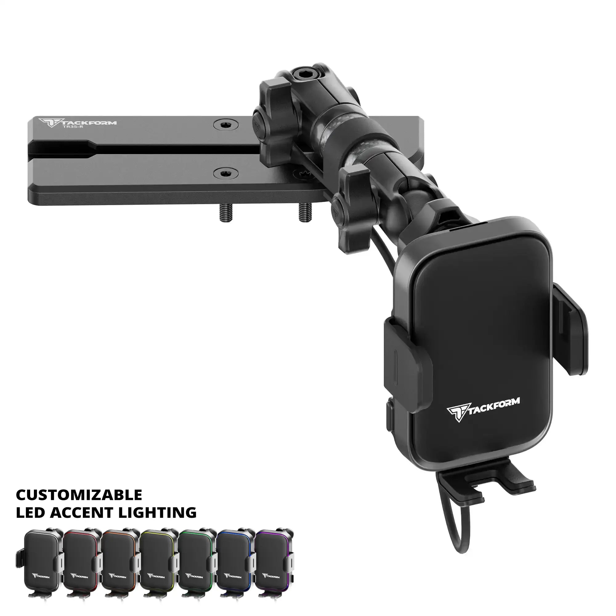 2024+ Jeep Wrangler JL & Gladiator JT (Not Compatible With 4xe) Tackform Slim Track Dash Bracket With MagSafe Charging Phone Mount | Passenger Side
