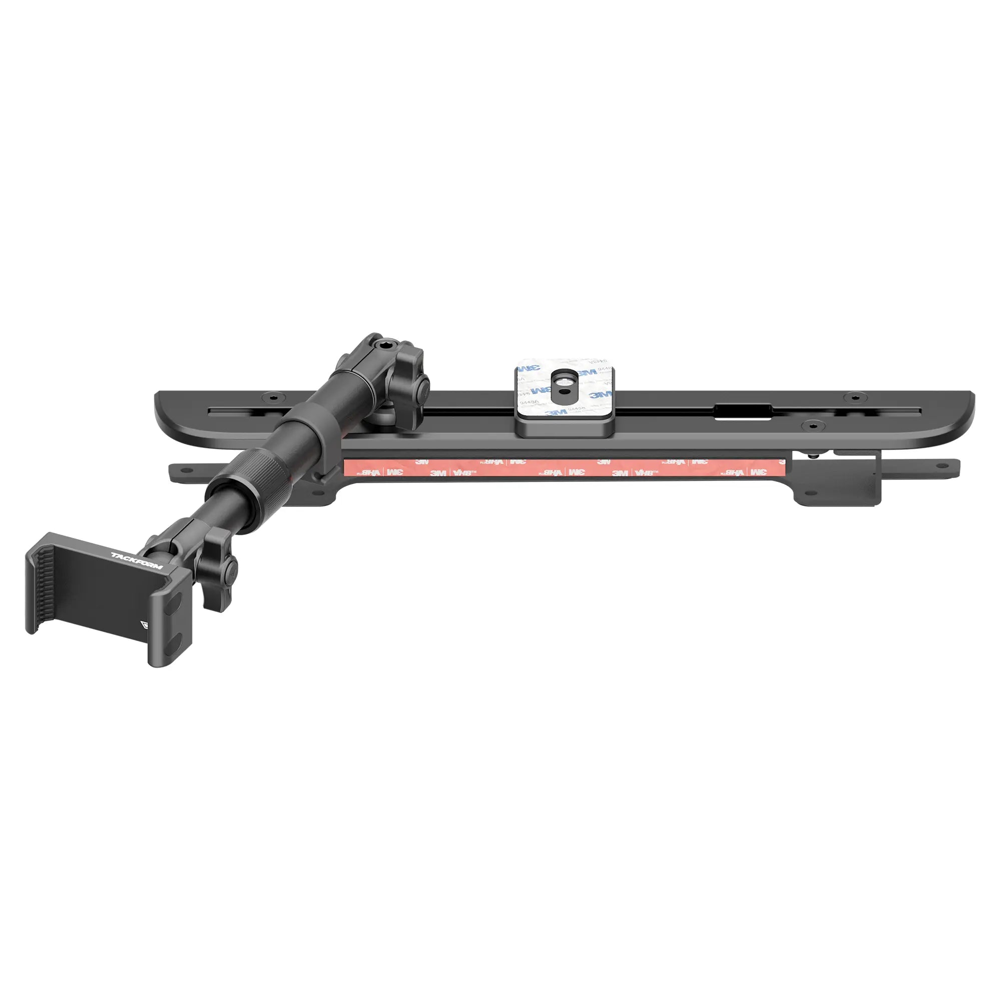 2024+ Ford F-150 (See Compatibility Info For Specific Year/Trim Fitment Details) Tackform Slim Track Dash Bracket With 20LITE Phone Mount and Magnetic Radar Detector Holder | Telescoping Arm