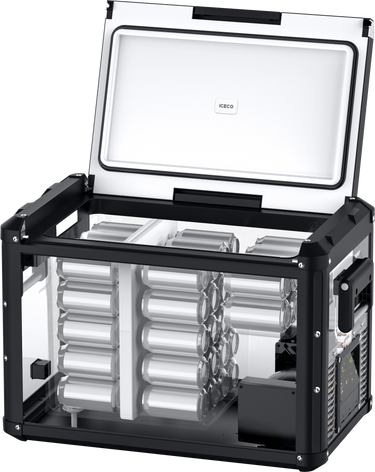 ICECO VL45 Pro Dual Zone 45QT Portable Cooler Black